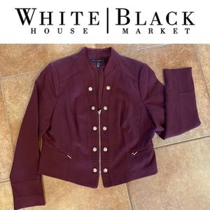WHBM Jacket Size 16 Burgundy